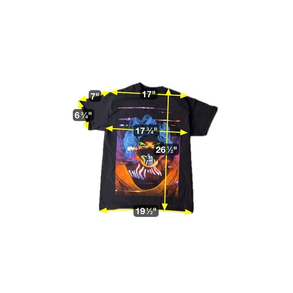 Lady Gaga Enigma Las Vegas Concert T-Shirt Unisex Medium Black Neon‎ Graphic - Picture 6 of 6